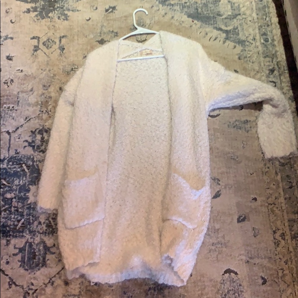 Altar’d state white cozy sweater